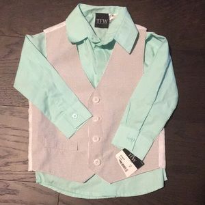 TFW Boy’s Dress Shirt and Vest